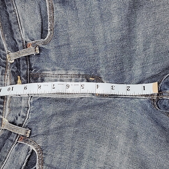 Old Navy, Size 0, High Rise Slouchy Straight Jeans, Button Fly, EUC - Picture 6 of 12